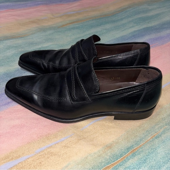 MEZLAN Men’s Black Leather Dress Shoes Size 8.5 - Picture 4 of 8